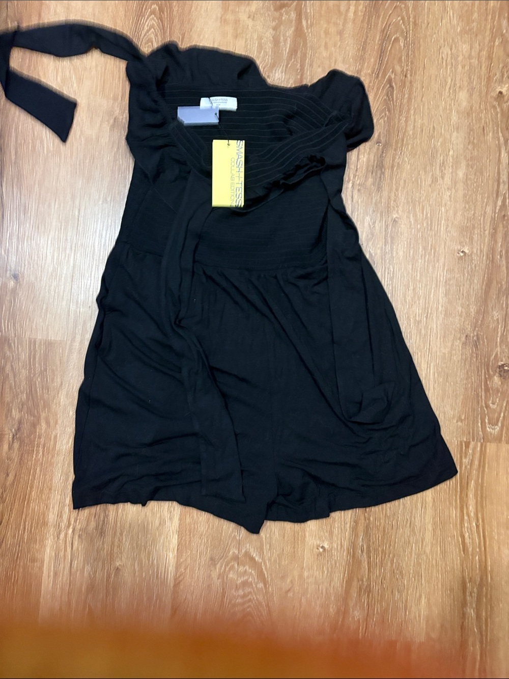 Smash + Tess COLLAB Breanne Allaire Black Mini Tie-Waist Dress